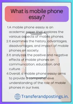 Why I Should Get a Phone Essay: The Multifaceted Case for Mobile Devices in Modern Life